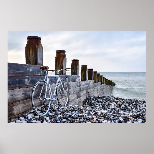 EASTBOURNE BEACH BICYCLE RIDE POSTER (Front)