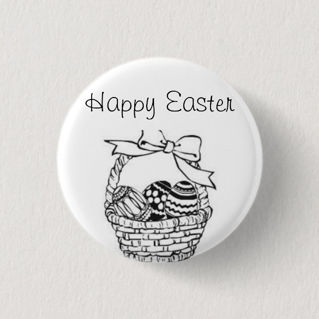 easter 1 inch round button (Front)