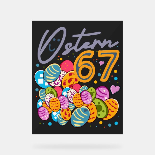 Easter 67 acrylic sign (Front)