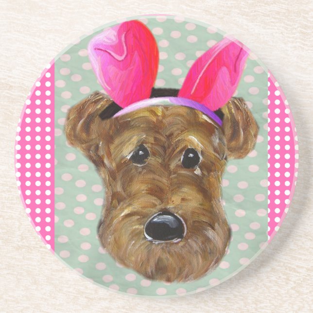 EASTER AIREDALE COASTER (Front)