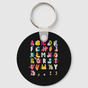 Easter Alphabet Easter Egg Easter Bunny 2025 Kids Keychain