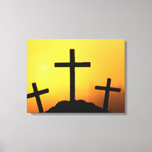 Easter and Palm Sunday Crosses and Scenes Canvas Print