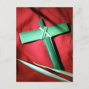 Easter and Palm Sunday Crosses and Scenes Holiday Postcard