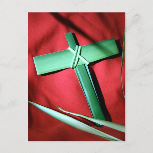 Easter and Palm Sunday Crosses and Scenes Holiday Postcard (Front)
