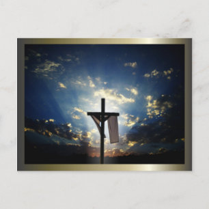 Easter and Palm Sunday Crosses and Scenes Holiday Postcard