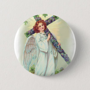 Easter Angel 2 Inch Round Button