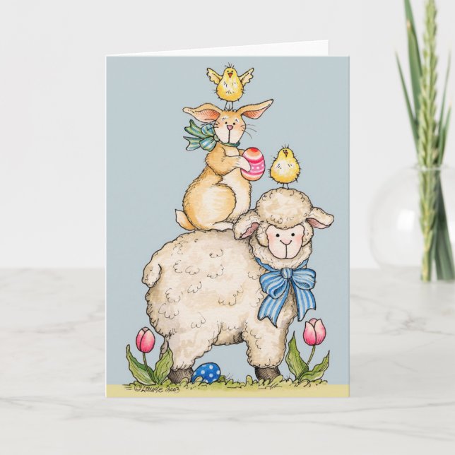 Easter Animals - Greeting Card (Front)