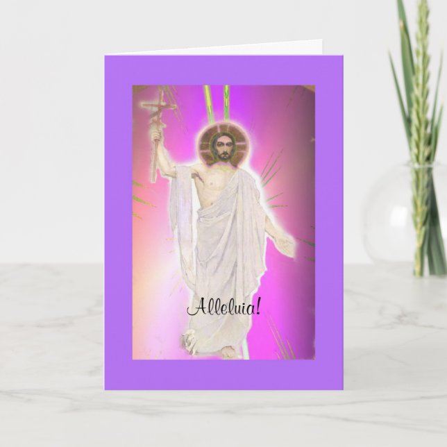 Easter Art, Alleluia! Holiday Card (Front)
