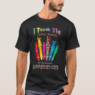 Easter Autism Awareness Embrace Differences Iep Sp T-Shirt