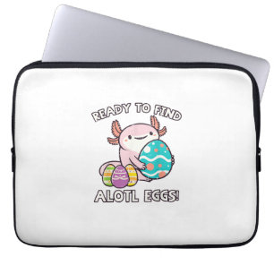 Easter Axolotl Ready To Find Alotl Eggs Hunt Boys  Laptop Sleeve