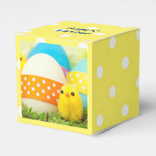 Easter - Baby Chicks and Colourful Eggs Favor Box
