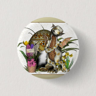 Easter Baby Dragon Badge/Button 1 Inch Round Button
