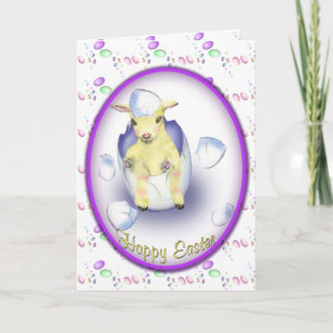 Easter Baby Goat Holiday Card