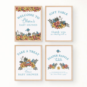 Easter Baby Shower Frameable Table Signs