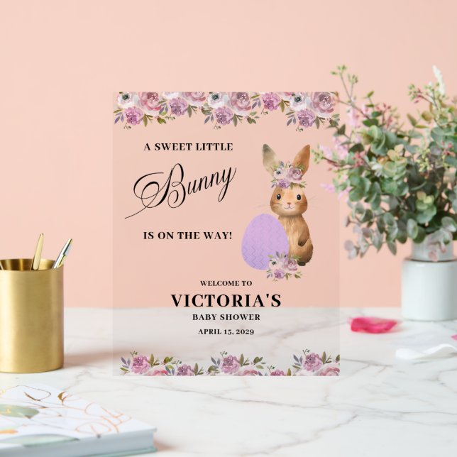Easter Baby Shower Welcome (Mariage)