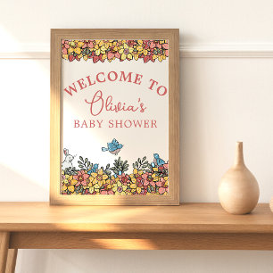 Easter Baby Shower Welcome Table Sign
