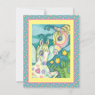 EASTER BABY, SPRING HORSE, FAIRY FILLY FLAT CARD