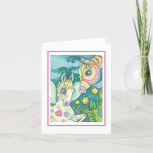 EASTER BABY, SPRING PONY, CUTE FAIRY NOTE CARD B