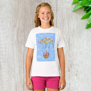 Easter Balloon Basket with Colourful Eggs T-Shirt