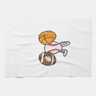 Easter Balls Basketball Baseball Football Boys Kid Kitchen Towel