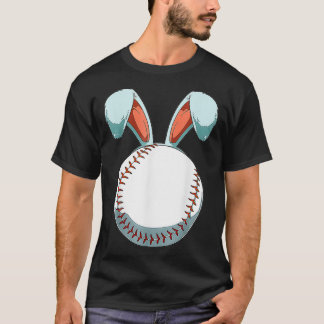 Easter Baseball Ball Easter Day Funny Easter Bunny T-Shirt