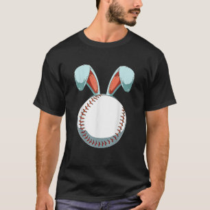 Easter Baseball Ball Easter Day Funny Easter Bunny T-Shirt