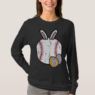 Easter Baseball Bunny Sports Men Boys Kids Toddler T-Shirt