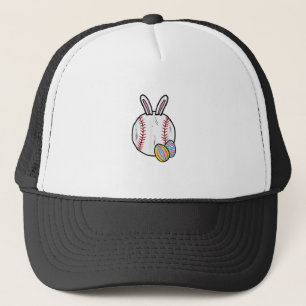 Easter Baseball Bunny Sports Men Boys Kids Toddler Trucker Hat