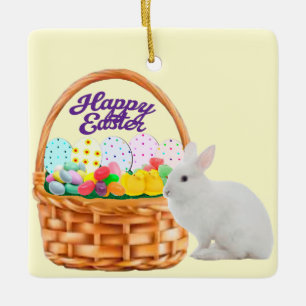 Easter Basket and Bunny Ornament