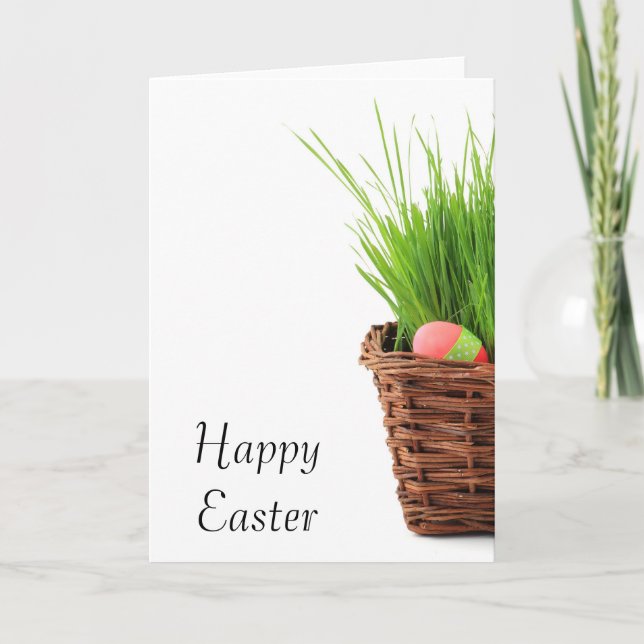 Easter Basket Holiday Card (Front)