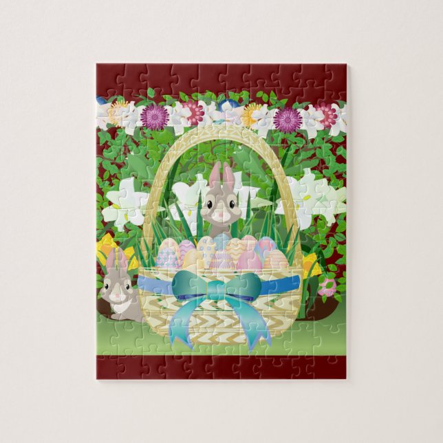 Easter Basket Jigsaw Puzzle (Vertical)