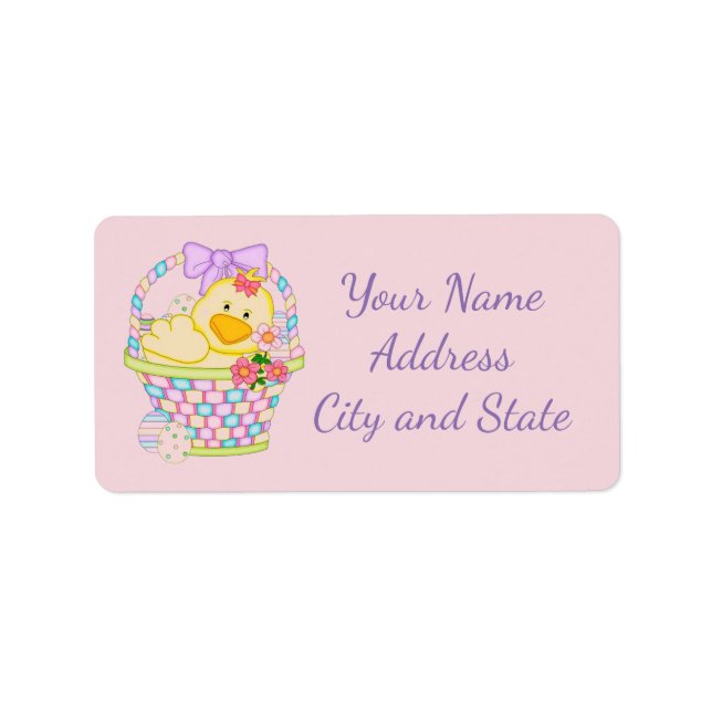 Easter Basket Label (Front)