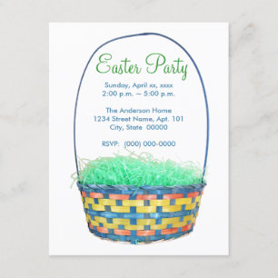 Easter Basket Party Invites