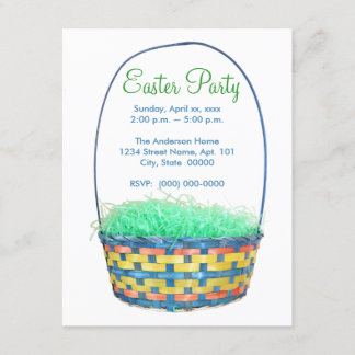 Easter Basket Party Invites