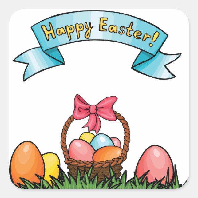 Easter Basket Sticker (Front)