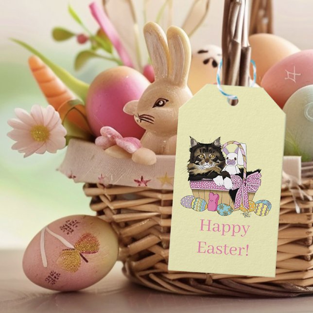 Easter Basket TabbyKitten Gift Tags (Creator Uploaded)