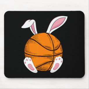 Easter Basketball  Rabbit Bunny Happy Easter Day 2 Mouse Pad