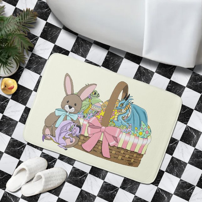 Easter Baskt Dragons Eggs Bath Mat (Creator Uploaded)