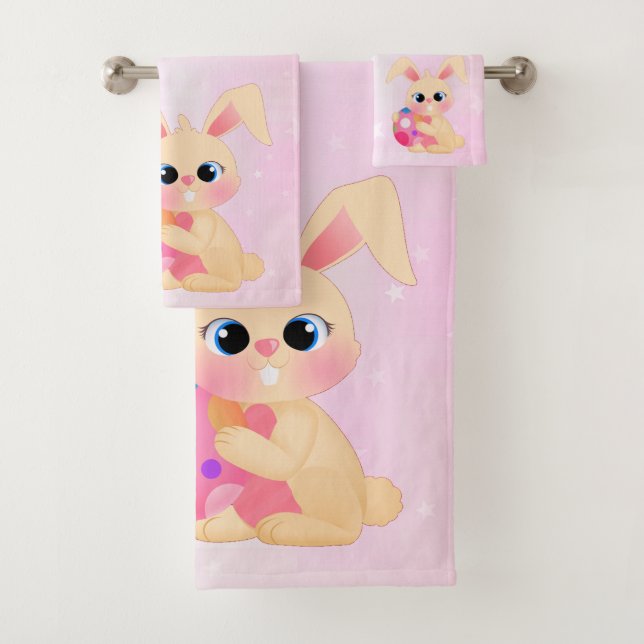 Easter Bathroom Towel Set (Insitu)