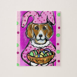 EASTER BEAGLE JIGSAW PUZZLE