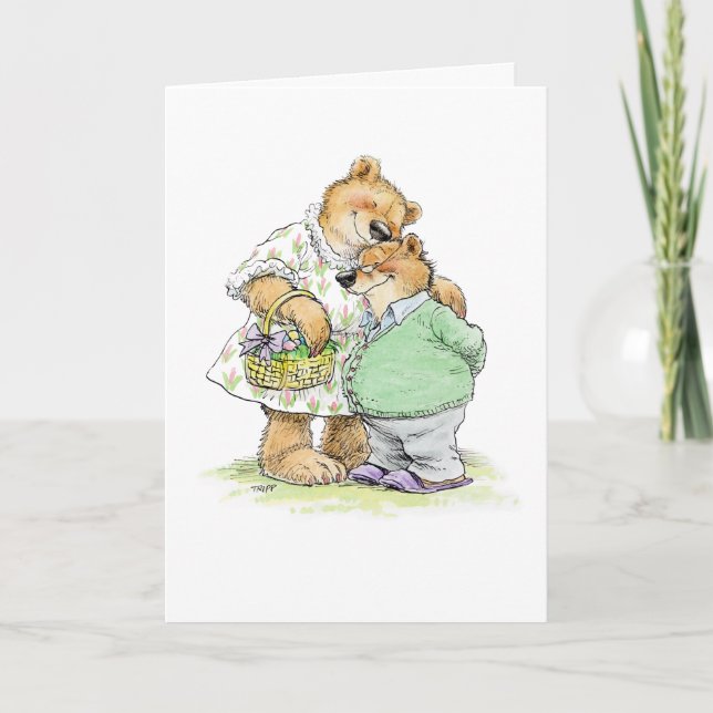Easter Bear Hugs Card (Front)