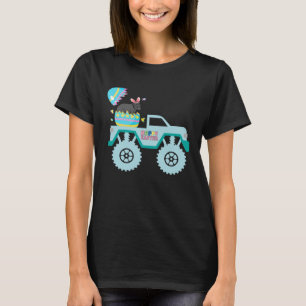 Easter Bearded Dragon Bunny Riding Monster Truck T T-Shirt