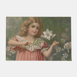 Easter Beauties, Vintage Illustration, 1898 Doormat