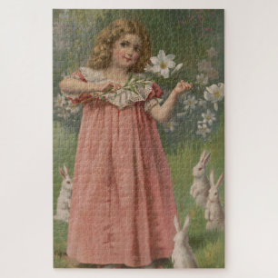 Easter Beauties, Vintage Illustration, 1898 Jigsaw Puzzle