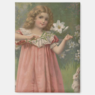 Easter Beauties, Vintage Illustration, 1898 Magnet