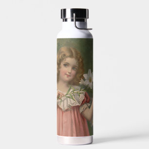 Easter Beauties, Vintage Illustration, 1898 Water Bottle
