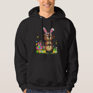 Easter Beaver Bunny Egg Hunting Beaver Easter Sund Hoodie