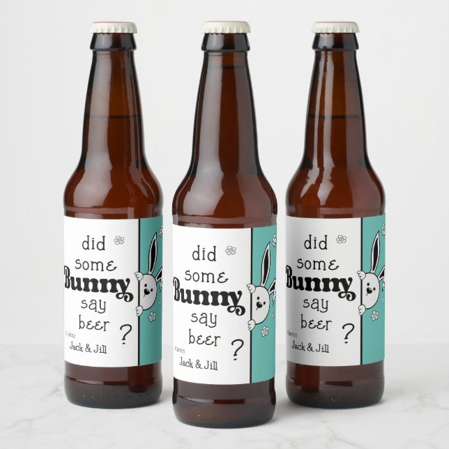 Easter Beer Label, Did some Bunny say beer? Bottle Label (Bottles)