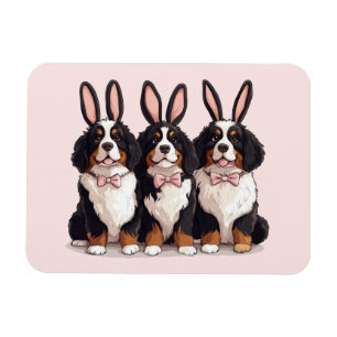 Easter Bernese Mountain Dogs Magnet