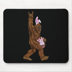 Easter Bigfoot Bunny In A Basket Is Fun For Sunday Mouse Pad